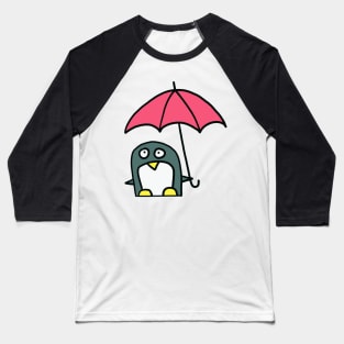 Penguin with an umbrella Baseball T-Shirt